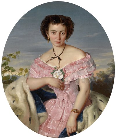 Portrait de la chanteuse Philippine von Edelsberg - Ernst Moser